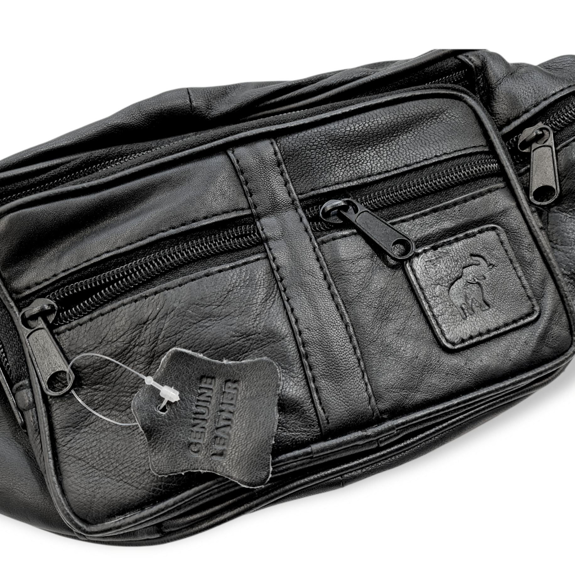 DEADSTOCK LEATHER FANNY PACK / BUM BAG : ONE SIZE
