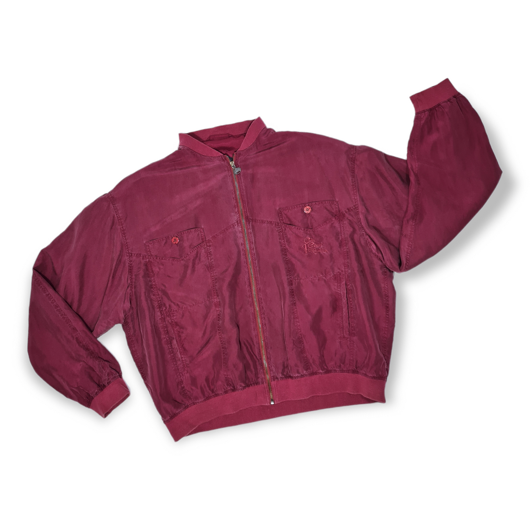 SILK BOMBER JACKET : SIZE 54