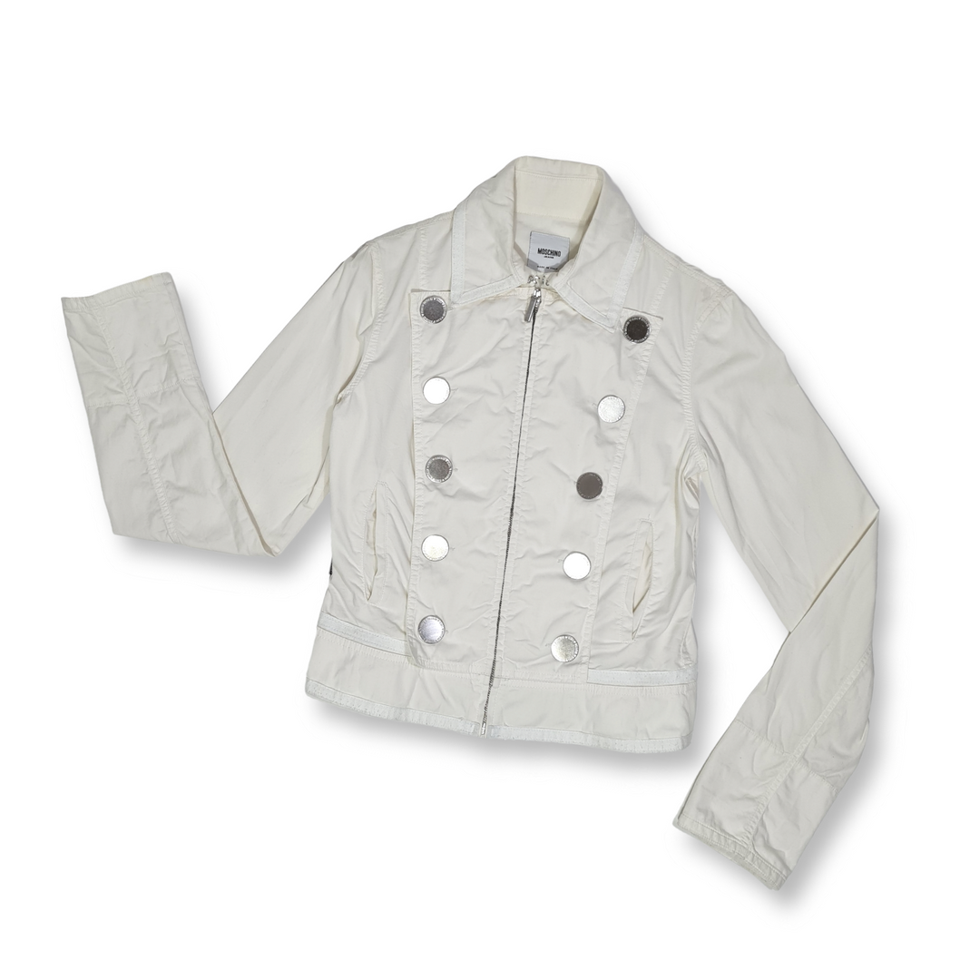 WHITE SUMMER JACKET : SIZE S/M