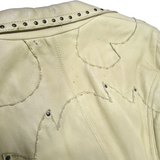 LEATHER JACKET : SIZE L