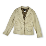 LEATHER JACKET : SIZE L