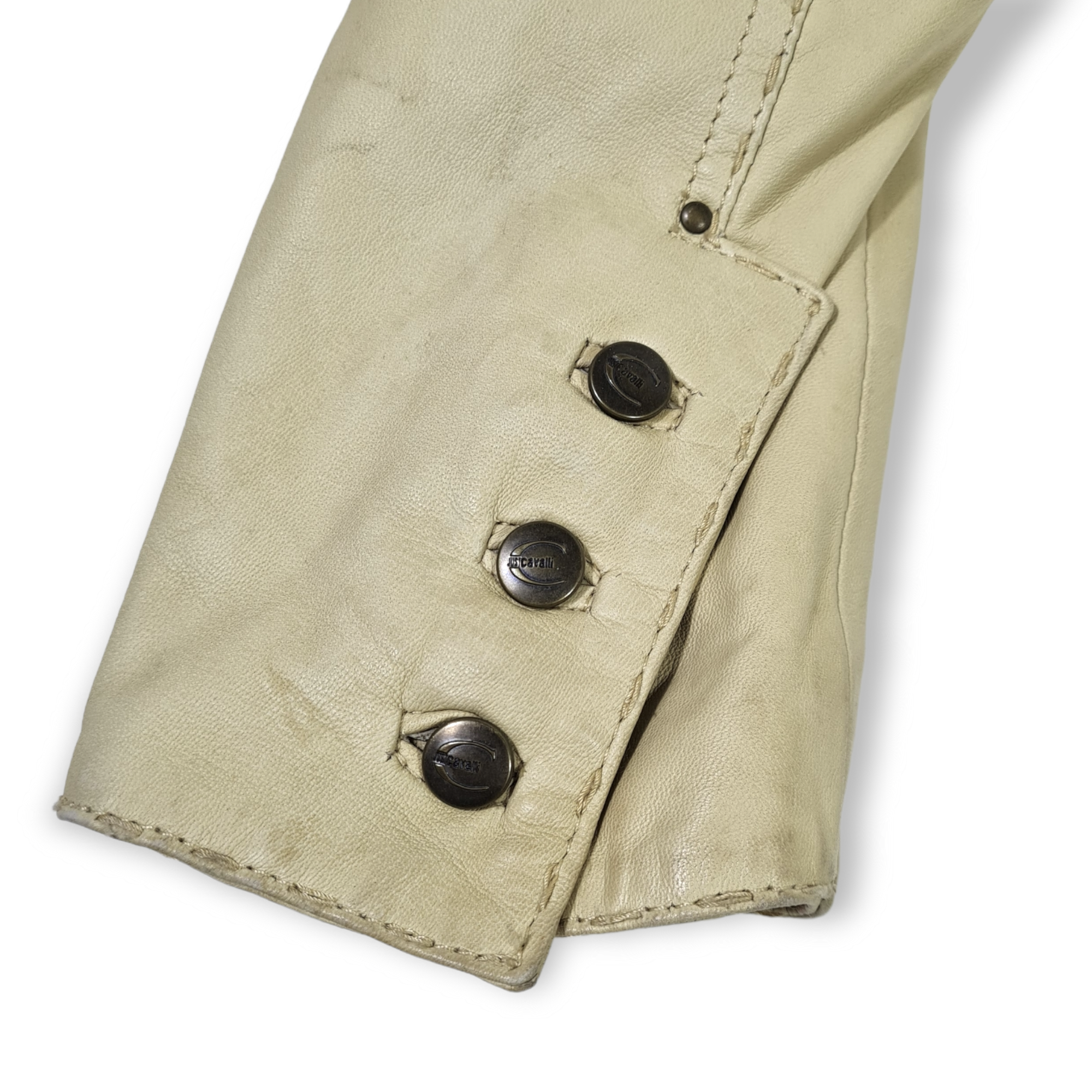 LEATHER JACKET : SIZE L