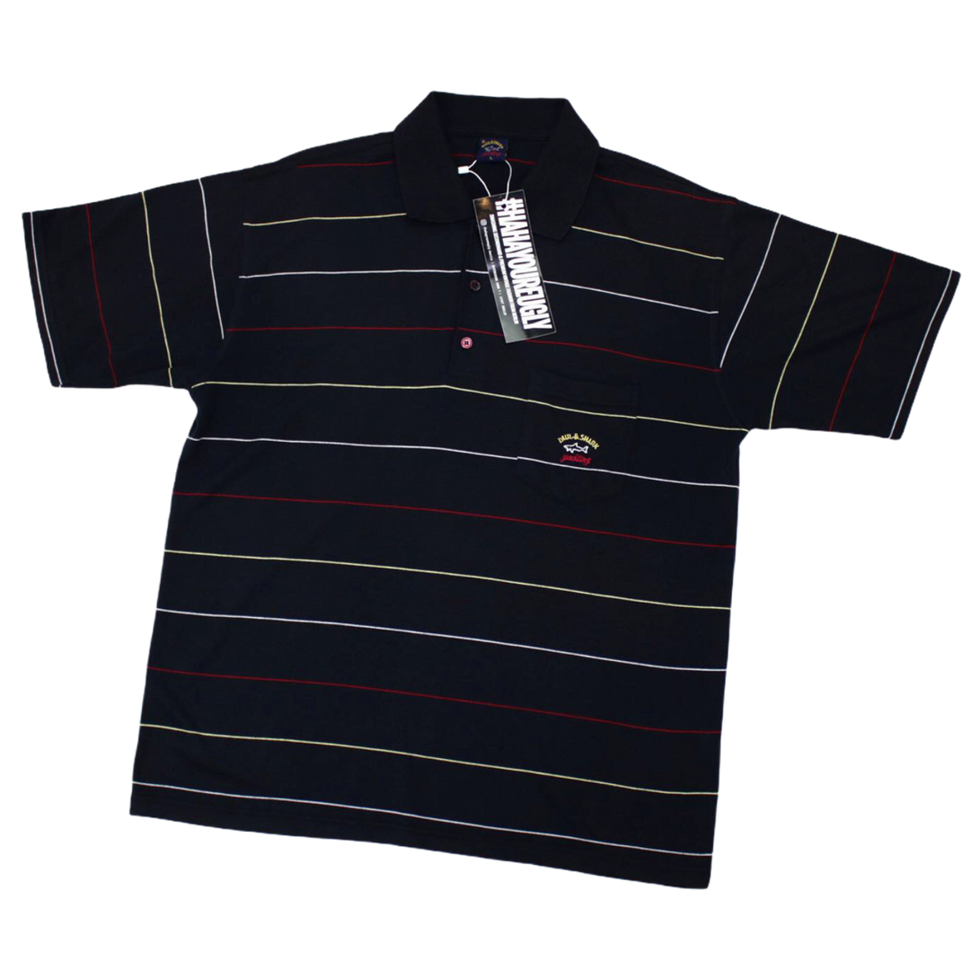 PAUL & SHARK: Stripe Polo Shirt: L
