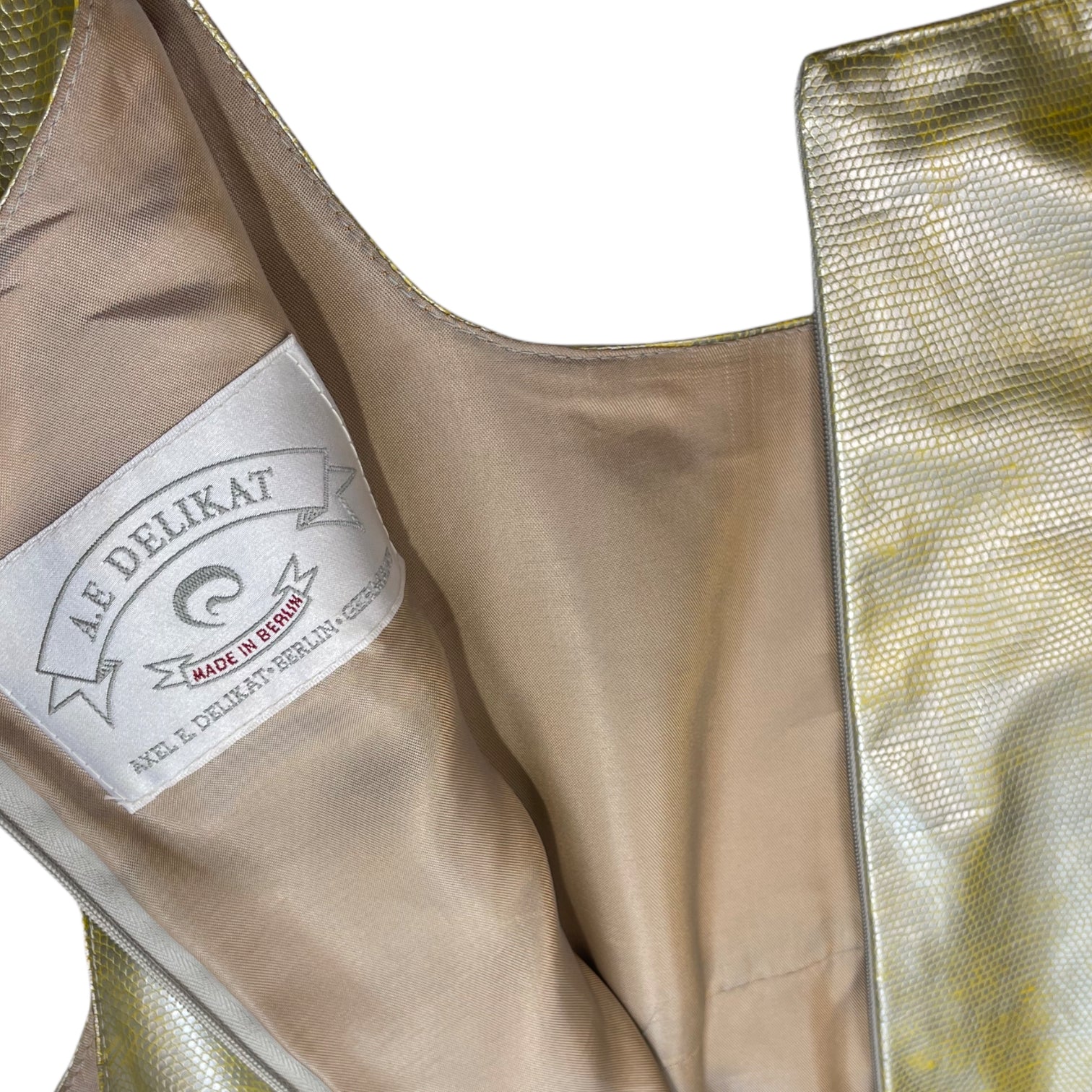 DELIKAT BERLIN : Y2K SNAKESKIN DRESS : 38