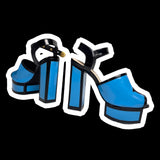 VINTAGE : ICONIC Y2K POP PLATFORM SANDALS : 39