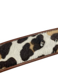 ANIMAL PRINT BELT WITH GOLDEN BUCKLE : 85 CM