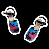 VINTAGE : ICONIC Y2K POP PLATFORM SANDALS : 39