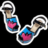 VINTAGE : ICONIC Y2K POP PLATFORM SANDALS : 39