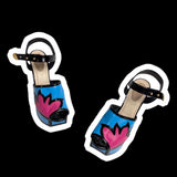 VINTAGE : ICONIC Y2K POP PLATFORM SANDALS : 39